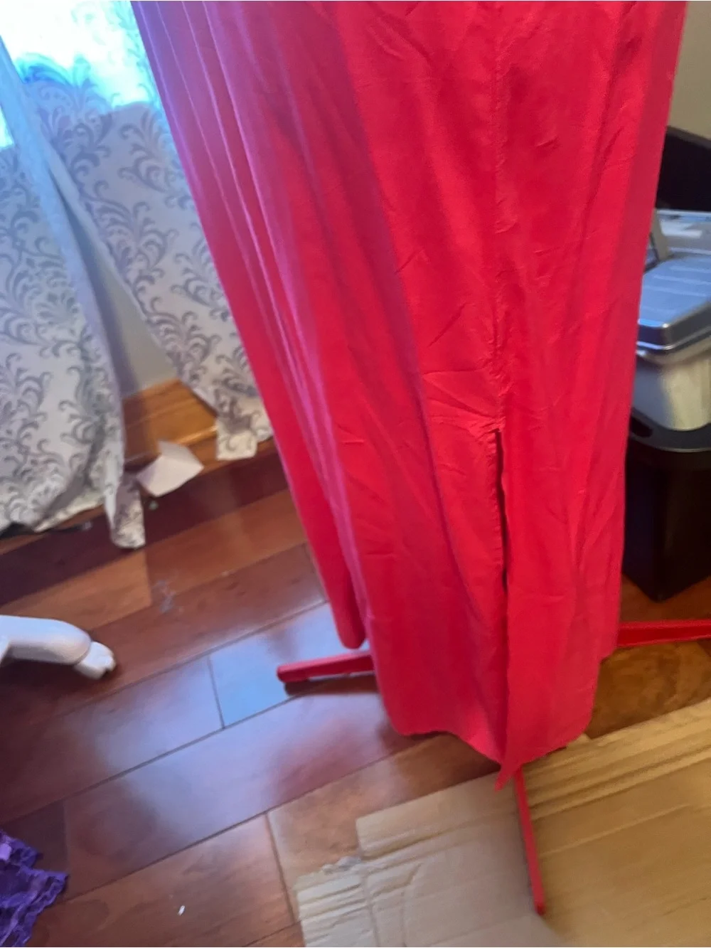 Old Navy Hot Pink Maxi Slip Dress with Spaghetti Straps